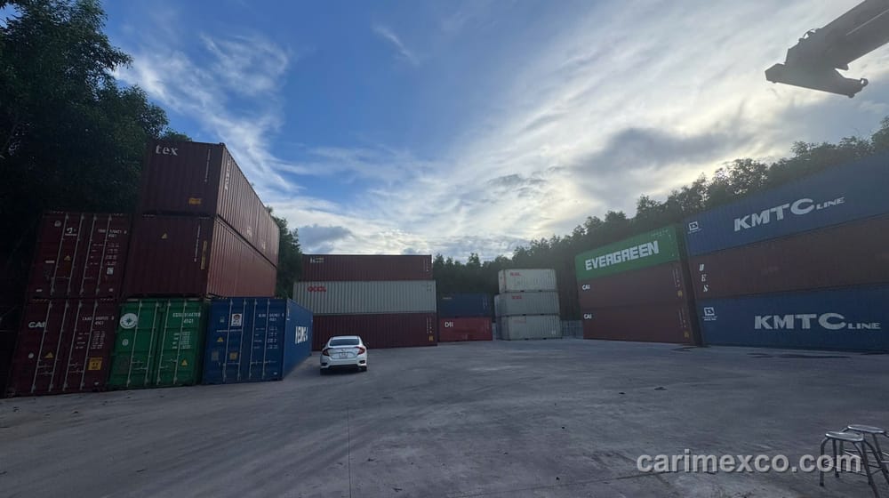 Bãi container khai thác tại CARIMEX Nhơn Trạch